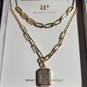 BP Gold Plated  Necklace Elegant Jewelry Piece